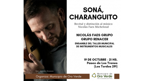 RECITAL Y DISTINCIÓN AL CHARANGUISTA NICOLÁS FAES MICHELOUD