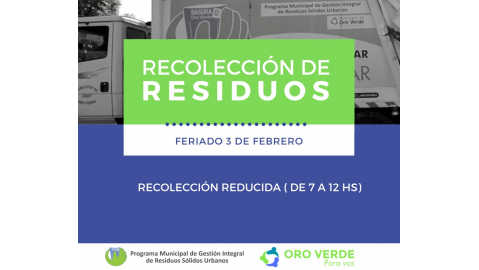 RECOLECCIÓN EN HORARIO REDUCIDO