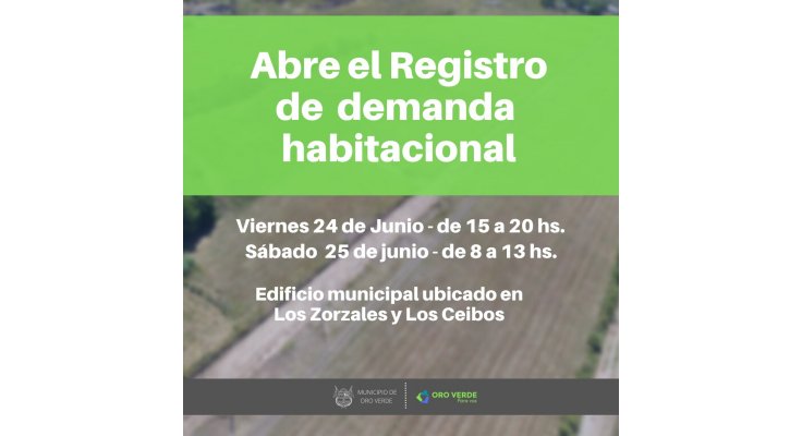 REGISTRO DE DEMANDA HABITACIONAL MUNICIPAL
