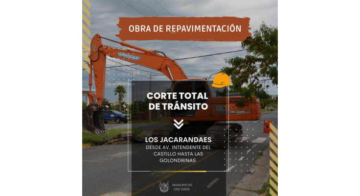 REPAVIMENTACIÓN DE LOS JACARANDAES: CAMBIO DE RECORRIDO DE LA LÍNEA 6 A PARTIR DE HOY