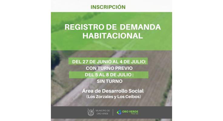 SE INSCRIBIERON 270 PERSONAS EN EL REGISTRO HABITACIONAL Y CONTINÚA LA INSCRIPCIÓN EN EL ÁREA DE DESARROLLO SOCIAL DE 7.15 A 10 HS.