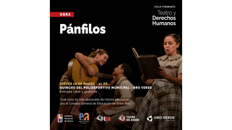 SE PRESENTA LA OBRA PÁNFILOS EN ORO VERDE: YA SE PUEDEN SACAR LAS ENTRADAS