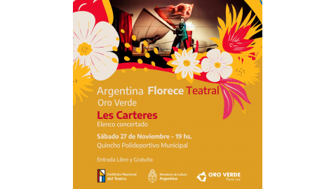 SE PRESENTARÁ LA OBRA TEATRAL “LES CARTERES” EN EL QUINCHO DEL POLIDEPORTIVO MUNICIPAL