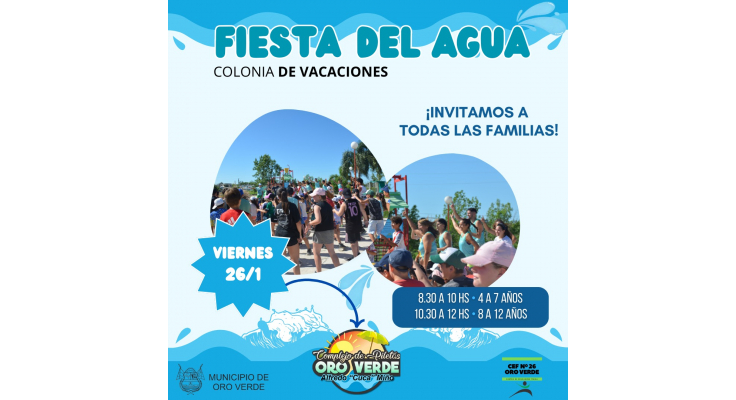 Se viene la Fiesta del Agua