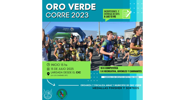 SE VIENE LA NOVENA EDICIÓN DE LA MARATÓN “ORO VERDE CORRE”