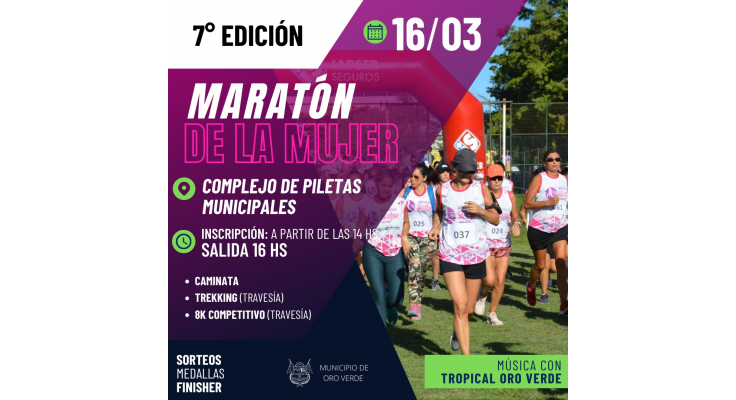 Se viene la séptima edición de la Maratón de la Mujer