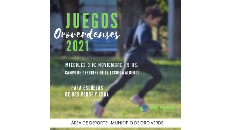 SE VIENE LA SEXTA EDICIÓN DE LOS "JUEGOS OROVERDENSES"