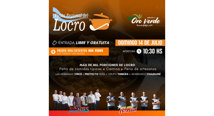 ¡Se viene la VIII edición de la Fiesta Regional del Locro con entrada libre y gratuita!