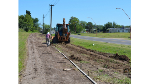 Senda de Av. Los Cisnes: comenzó la segunda etapa de construcción