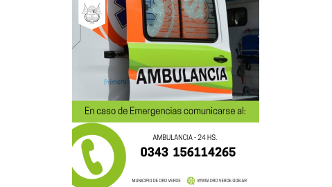 SERVICIO DE AMBULANCIA EN LA LOCALIDAD