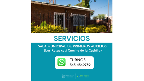 SERVICIOS DE LA SALA MUNICIPAL DE PRIMEROS AUXILIOS