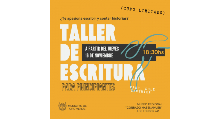 TALLER DE ESCRITURA PARA PRINCIPIANTES