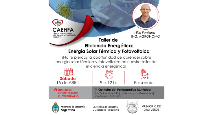 TALLER GRATUITO SOBRE EFICIENCIA ENERGÉTICA