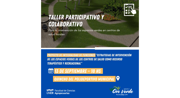 Taller participativo y colaborativo para la intervención de los espacios verdes en centros de salud locales