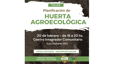 TALLER SOBRE PLANIFICACIÓN DE HUERTA AGROECOLÓGICA