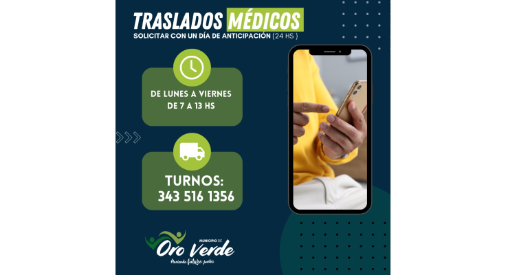Turnos para traslados médicos