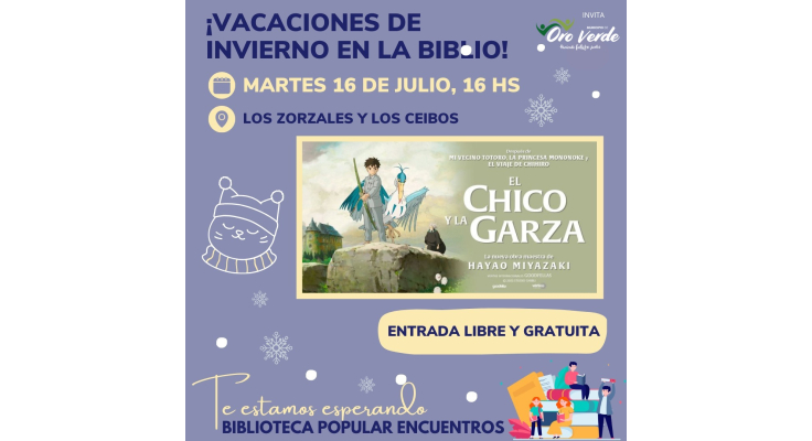 Vacaciones de Invierno en la Biblioteca Popular Encuentros: Cine y Teatro en Miniatura