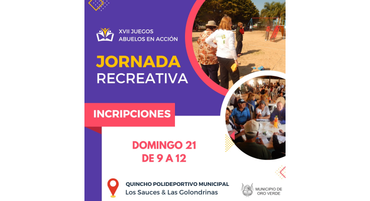 XVII JUEGOS ABUELOS EN ACCIÓN: JORNADA RECREATIVA E INSCRIPCIONES